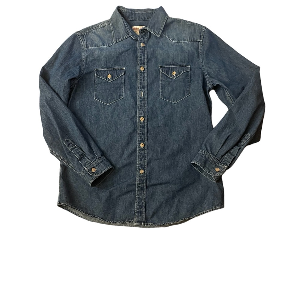 Mossimo Supply Co Classic Denim Shirt Med Blue Men’s Unisex size Medium